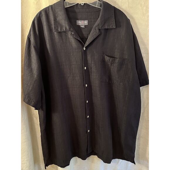 David Taylor Collection Shirt Mens 2XL Black Button Up Front Bowling Rockabilly - Picture 2 of 8